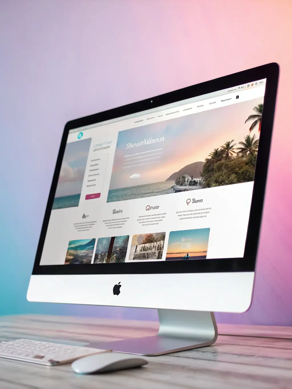 A visually appealing website interface designed by Bytebridge, demonstrating their expertise in web development and user experience.
