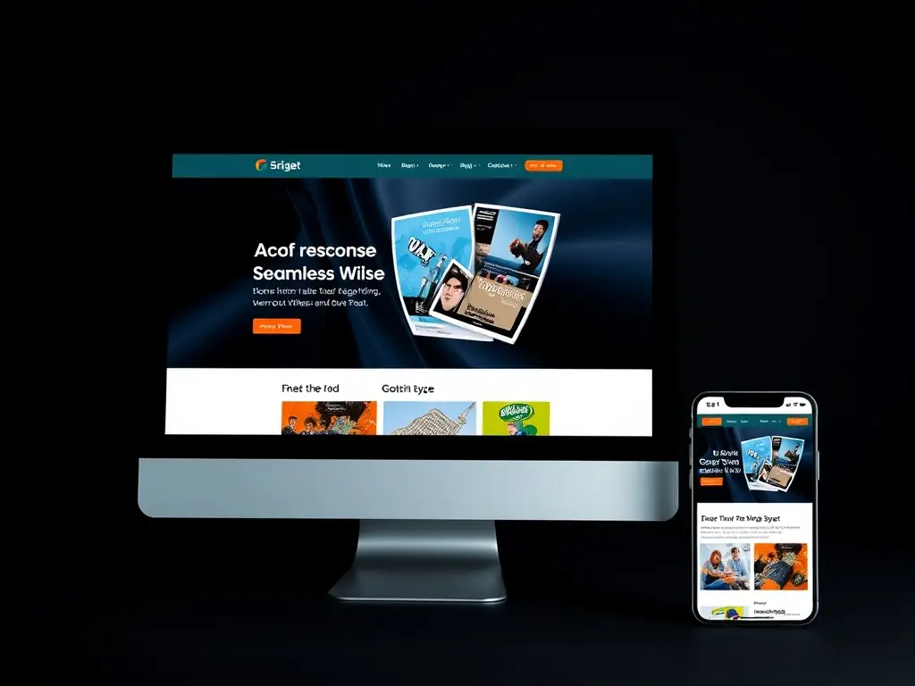 A modern, responsive website design showcasing a clean user interface and engaging content, reflecting Bytebridge Technology's expertise in web development.